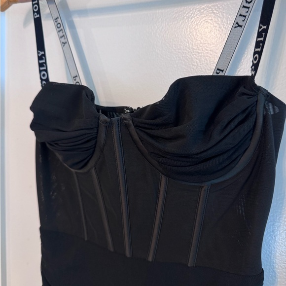 Oh Polly Black Bodycon Dress - Picture 3 of 5